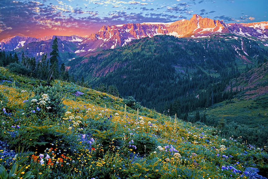 Yankee Boy Basin, Horizontal