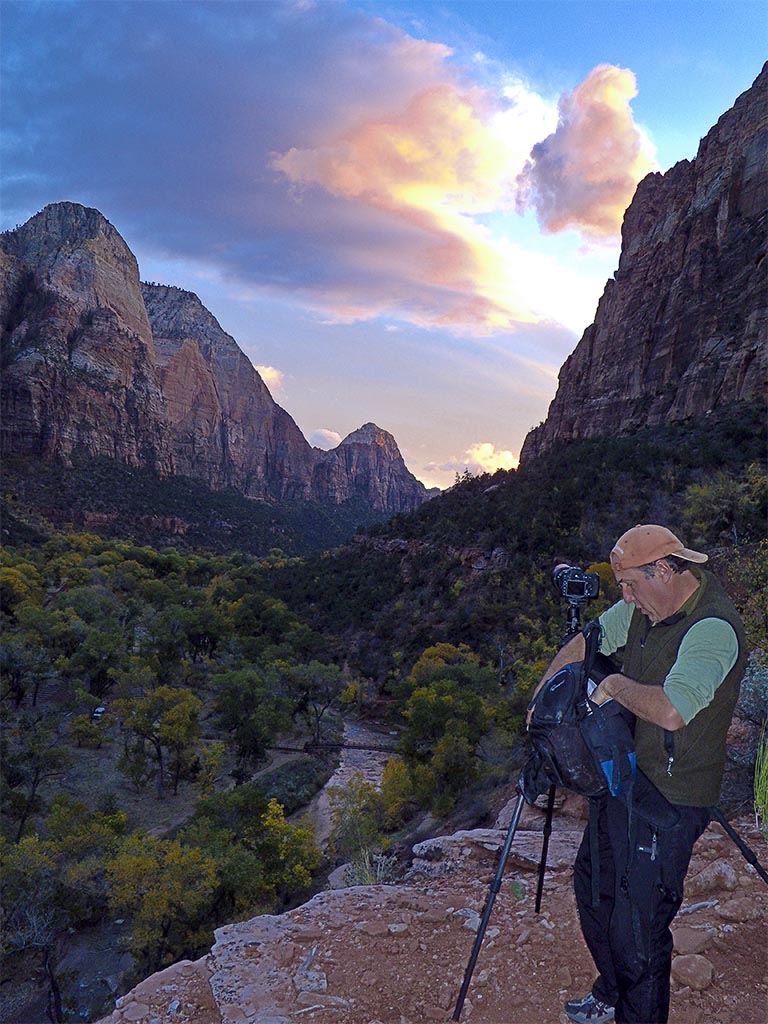 Zion National Park, Primus AW at sunset